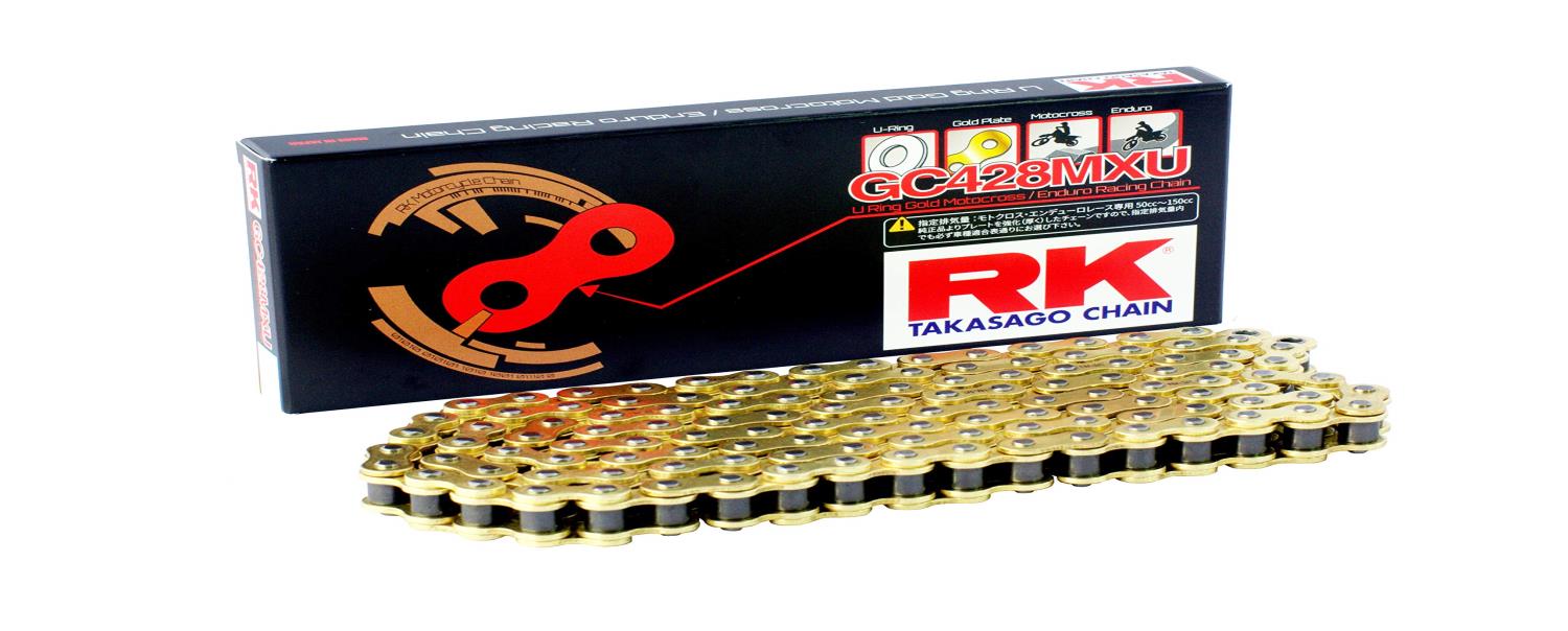 アールケー(RK) ドライブチェーン GC428MXU 110Lモトクロス・エンデューロレース用チェーン GC428MXU 1..