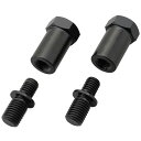 デイトナ(Daytona) バイク用 ミラー アダプター 衝撃緩衝装置付き ブラック 正ネジ10mm 左右セット 99782