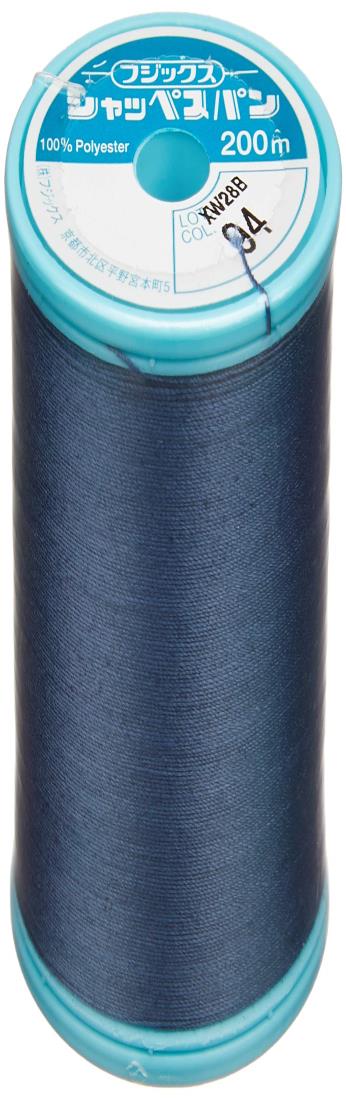 フジックス FUJIX シャッペスパン 普通地 用 ミシン糸 太さ 60番 200m巻 #94 紺系 F56