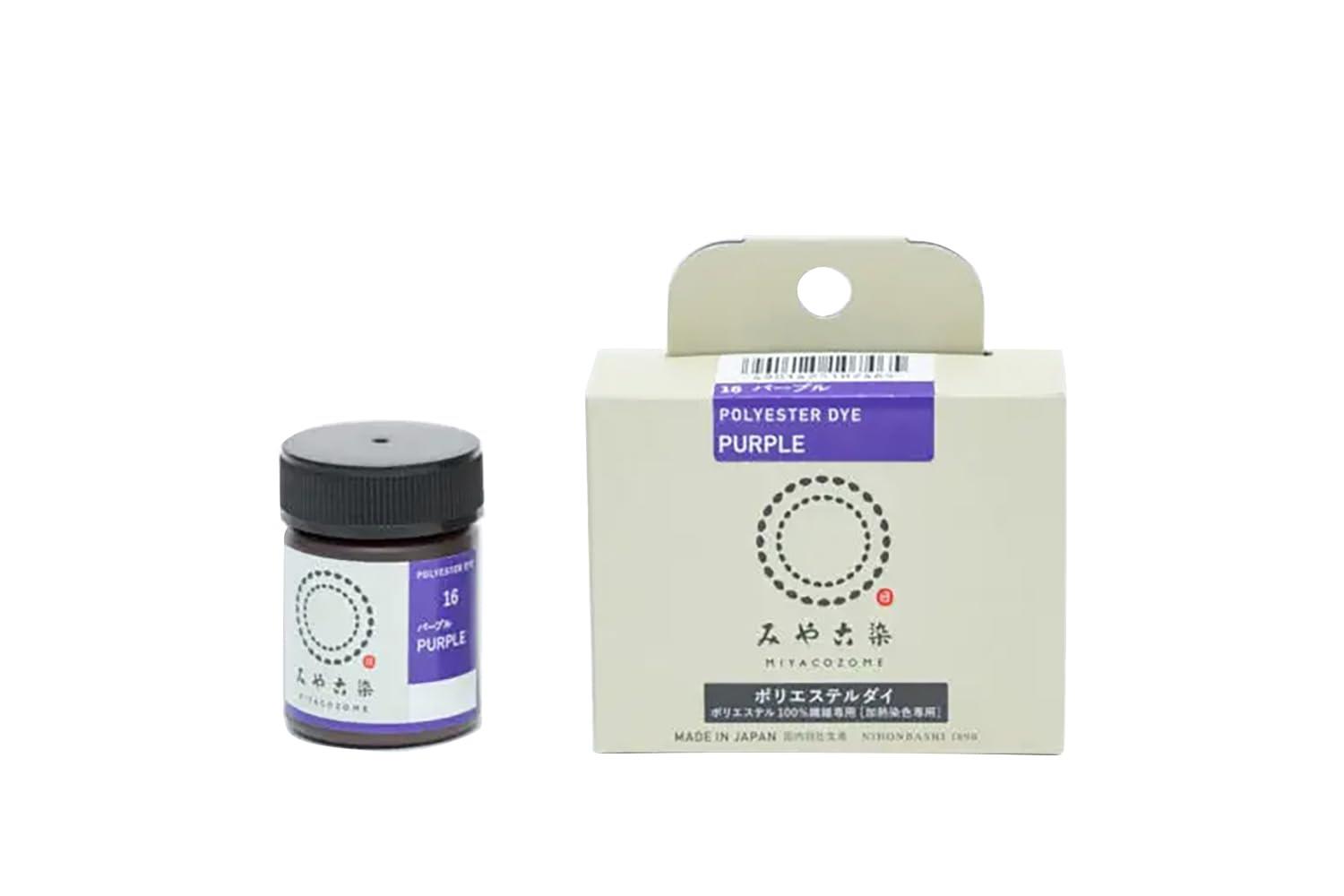 桂屋ファイングッズ みや古染 ECO染料 ポリエステルダイ ポリエステル100%繊維専用 Col.16 パープル
