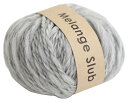 横田 DARUMA メランジスラブ 毛糸 超極太 col.6 グレー 40g 約46m 5玉セット 01-6580