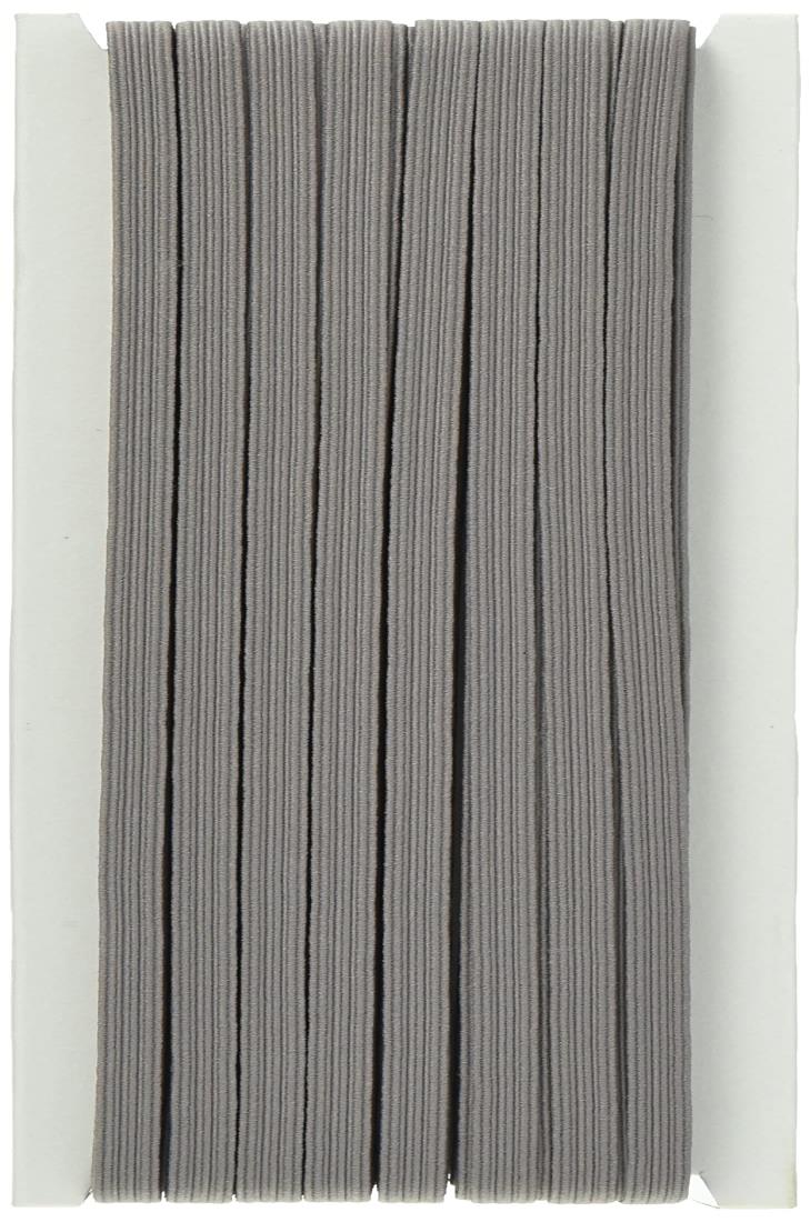 日本紐釦貿易(Nippon Chuko) カラー平ゴム 8コール 5mm幅×30m巻 グレー F10-COL8-GR 手芸用品 ゴム 平..