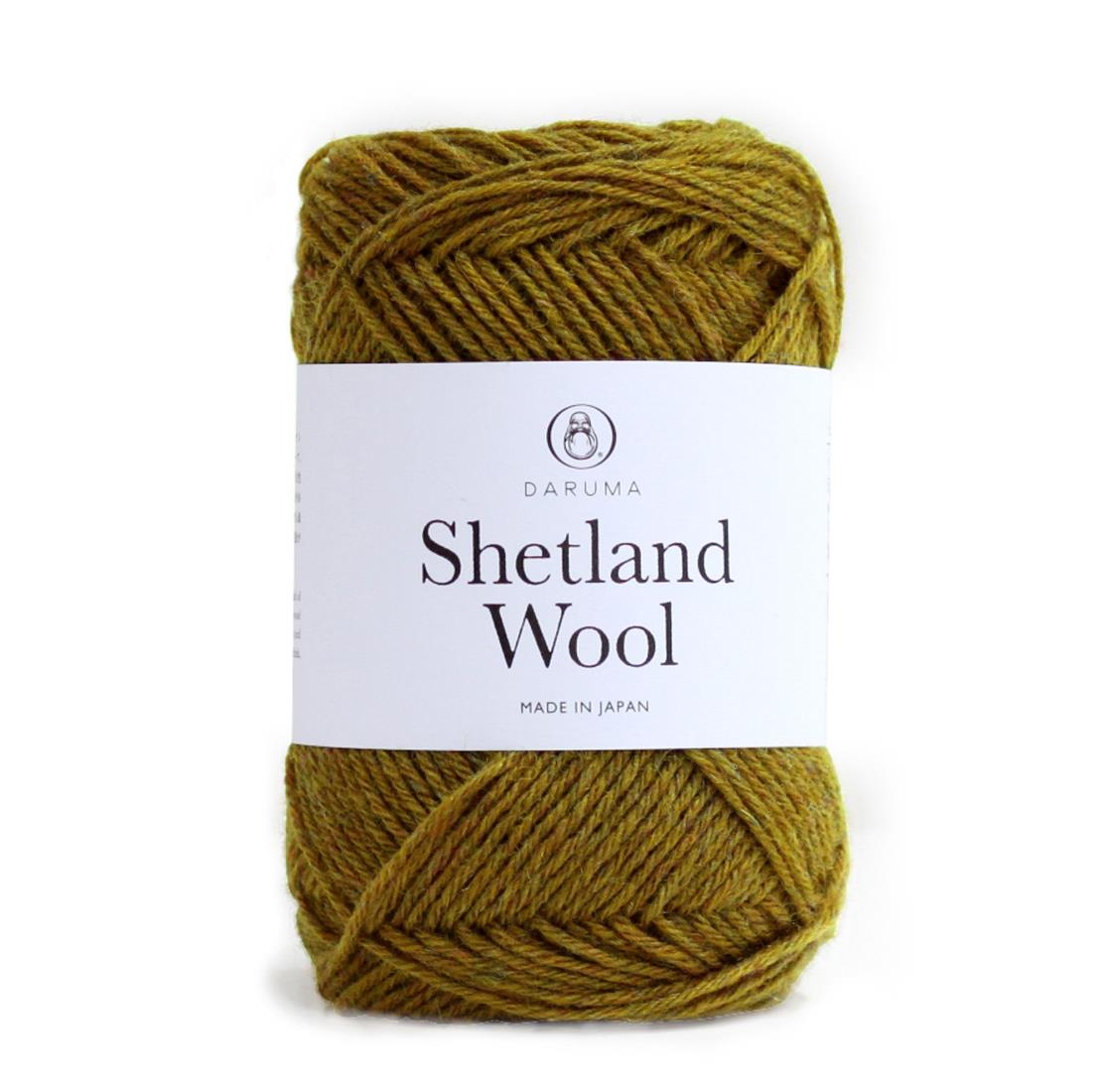 横田(Yokota) DARUMA シェットランドウール 毛糸 合太 col.6 グリーン 系 50g 約136m 5玉セット 6380