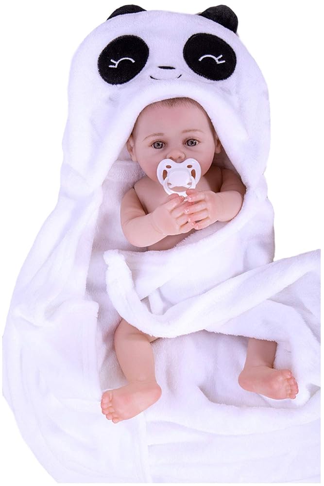 MORYTRADE リボーン ドール 人形 おもちゃ リアル 40cm 6+ パンダのローブ