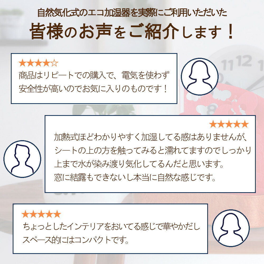 【8/31まで使えるクーポンあり】 卓上 加湿機 自然 気化式 ECO 加湿器 うるおい不思議な世界 交換用フィルター 積水樹脂 【お買い物合計3980円以上で送料無料】 机上 潤い 個人用 加湿 セキスイ エコ 防カビ加工 コンパクト 電気不要 不織布