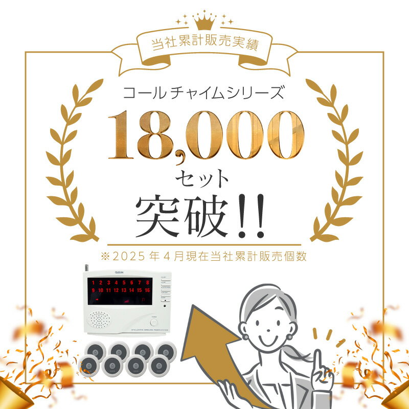 ワイヤレスチャイム コードレスチャイム 業務用...の紹介画像2