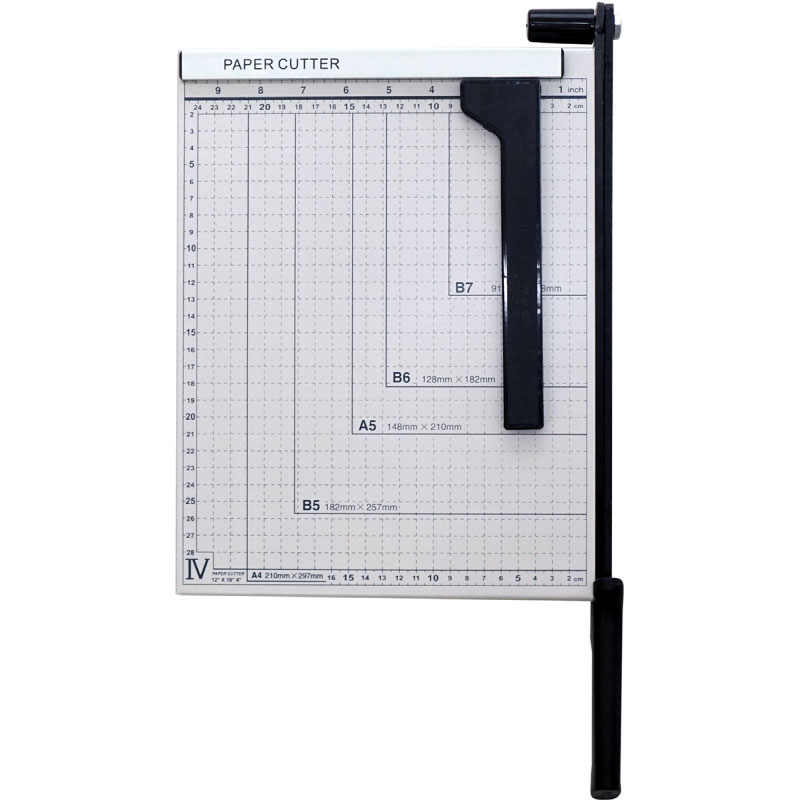 ペーパーカッター A4 裁断機 B7 B6 A5 B5 A5 B5 A4 300×250mm対応 ズレ防止 ガイドライン印字 ブレードストッパー付 事務用品 あす楽対応 【送料無料】