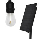 ストリングライト ソーラーライト 電球型 屋外 防水 LED 電球色 暖色 分離型 明るい おしゃれ ガーデンライト 庭 飾り リモコン 自動点灯 10m 7m...