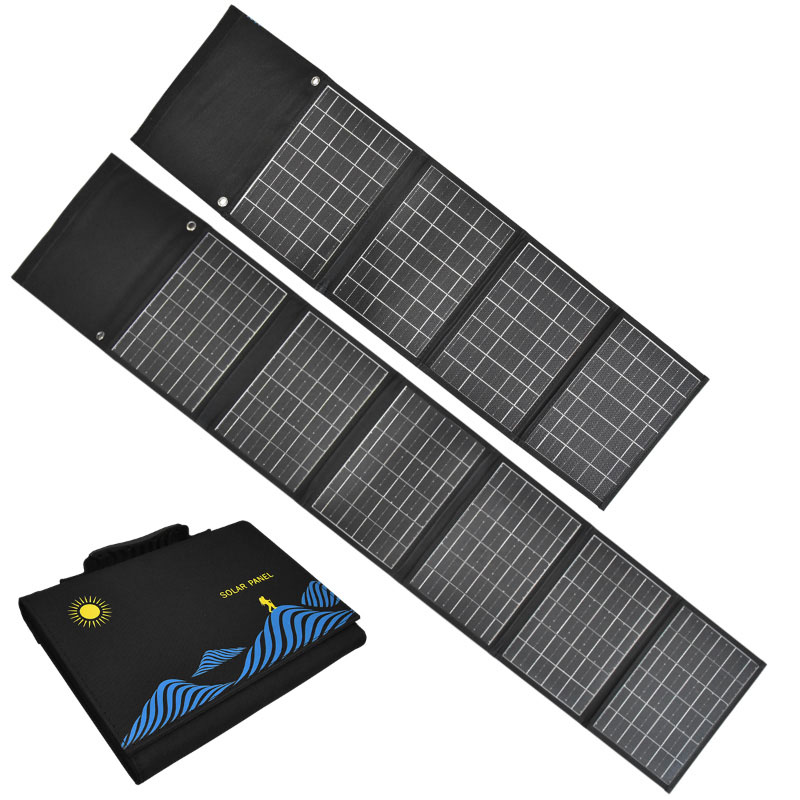 ソーラーパネル ソーラーチャージャー 折りたたみ 折り畳み ソーラーパネル充電器 ソーラー充電器 ポータブル モバイルバッテリー USB 30w 50w 薄型 ...
