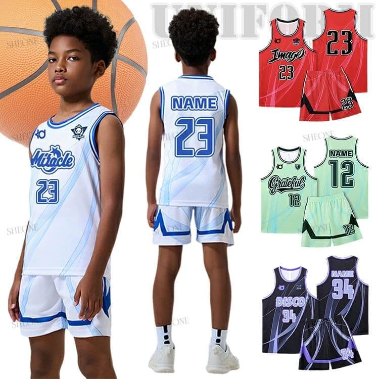 バスケット ユニフォーム キッズ セットアップ ミニ バスケ ユニホーム 男子 女子 tシャツ 子供 バスケウェア チーム 団体 背番号 アイロン 選手権大会