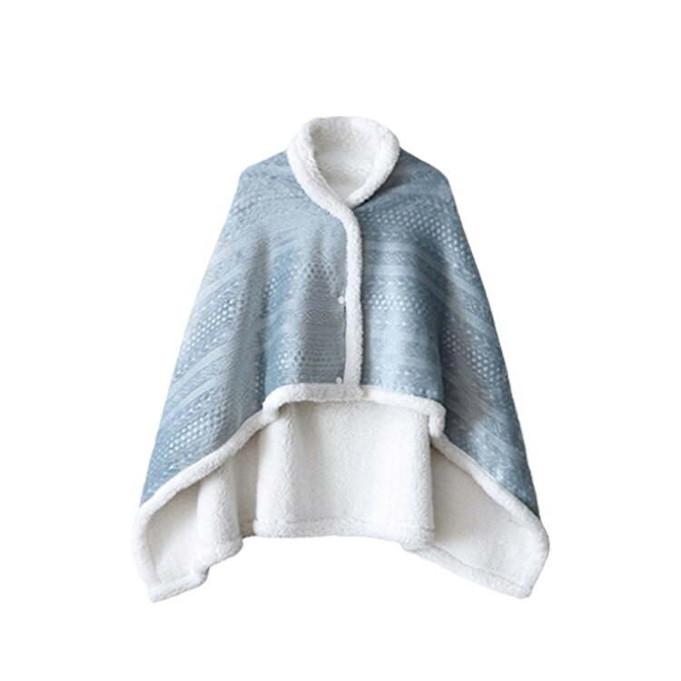 秋 厚手 冬 丸洗い ポンチョ 着る毛布 無地 ボアフリース ケープ スナップボタン付 掛け毛布 ブランケット 毛布 暖かい あったか 洗える 肩掛け 大判 ひざ掛け ふわふわ もこもこ テレワーク 寒さ対策 おしゃれ レディース メンズ 裏ボア mosmileshop-10001471 MOスマイルショップ サンプル画像3