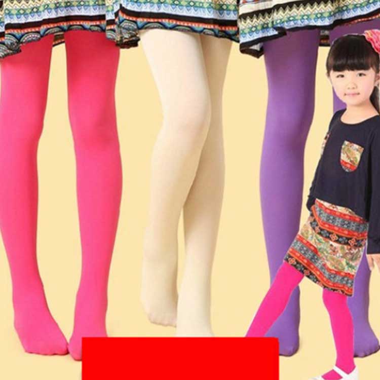カラータイツ キッズ 子供 タイツ カラフル 2枚セット 子供服 ストレッチ 無地 ダ...