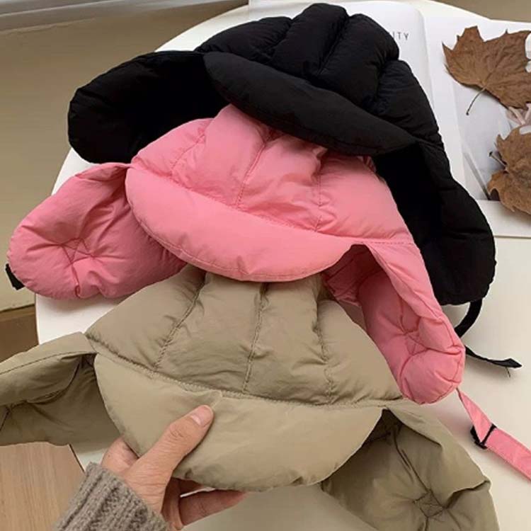 パイロット 中綿帽子 耳あて ヘルメットインナー キャップ ぼうし 耳カバー 冬用帽...