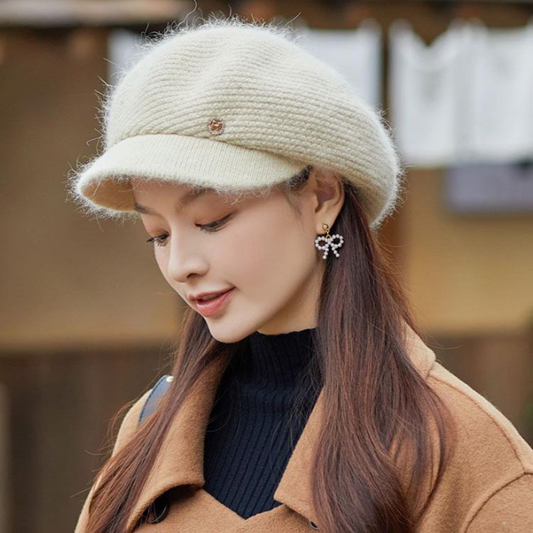 ニット帽 帽子 レディース 秋冬 キャップ ニットキャップ帽子 ニット ニットキャップ キャスケット つば付き帽子 小顔効果 おしゃれ かわいい 暖かい 冬 防寒 ぼうし 防風 防寒 保温 女性 母 30代 40代 50代 ギフト プレゼント 送料無料