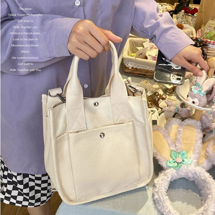 ミニトートバッグ 2way レディース 軽量 帆布 ハンドバッグ トートバッグ コンパクト 大容量 斜めかけ ショルダーバッグ 多収納 小さめ 無地 ママバッグ 丈夫 マザーズバッグ シンプル サブバッグ キャンバス マチ広 送料無料