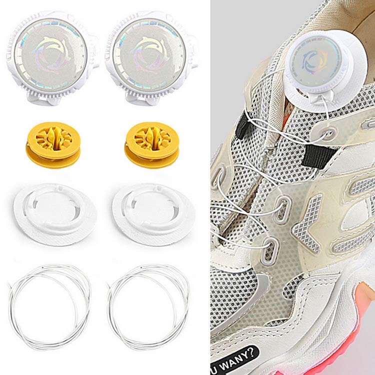 靴紐 ダイヤル式 結ばない靴紐 結ばない ほどけない 靴ひも 安全 子供 大人 スニーカー くつひも 左右 1セット 1足分 結ばない ダイヤルタイプ 靴 靴ひも 安全靴 運動靴 ランニングシューズ ゴルフ ランニング スポーツ 送料無料