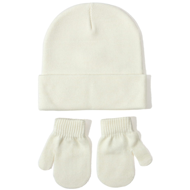 ベビーニット帽セット ベビー帽子 ベビーニット帽 帽子＆手袋 手袋セット 赤ちゃん 秋冬 あったか 冬ニット 男の子 女の子 可愛い 子供 子ども用 無地 シンプル あったか 出産準備 出産祝い ギフト プレゼント 防風 防寒 お出かけ かわいい 送料無料 2