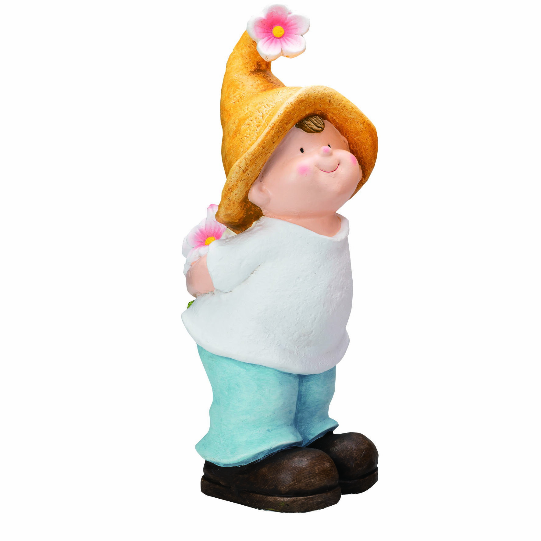 Rakuten - カントリードール　LLサイズ　男の子 オーナメント　置物　庭 部屋 玄関先 インテリア 雑貨 ガーデニング ガーデニング雑貨 ガーデン ガーデン雑貨