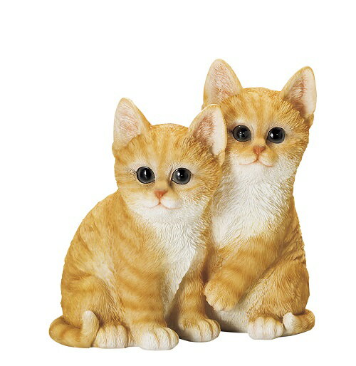 インテリア　置物 2匹の子猫　チャトラ ガーデニング ガーデニング雑貨 ガーデン ガーデン雑貨