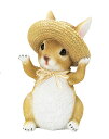 麦わら帽子 ラビット 置物L オーナメント 置物 庭 部屋 玄関先 インテリア ガーデニング ガーデニング雑貨 ガーデン ガーデン雑貨