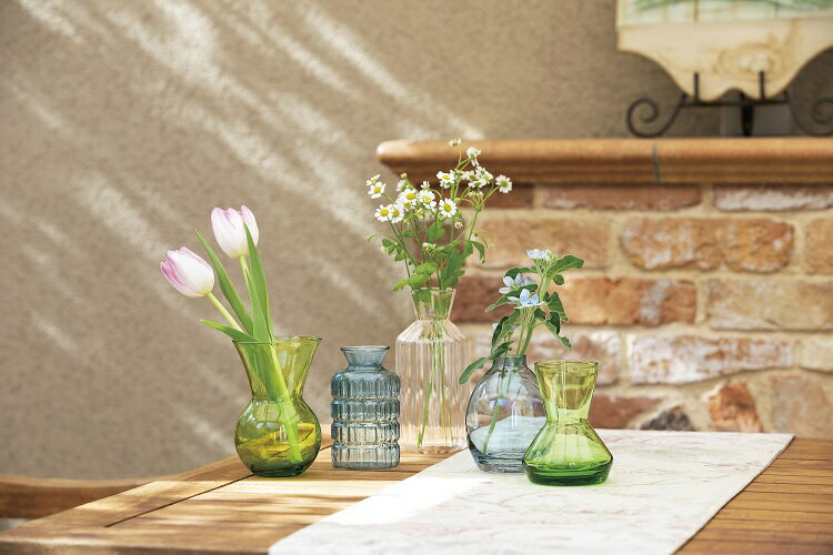 ブーケグラス ライトグリーン 水瓶型 [2]