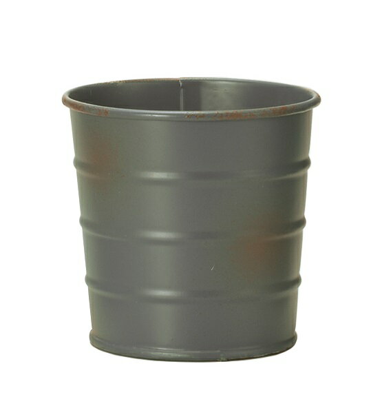 樂天商城 - ブリックポット S グレー ブリキ プランター ガーデニング 雑貨 インテリアに 玄関先に リビングに