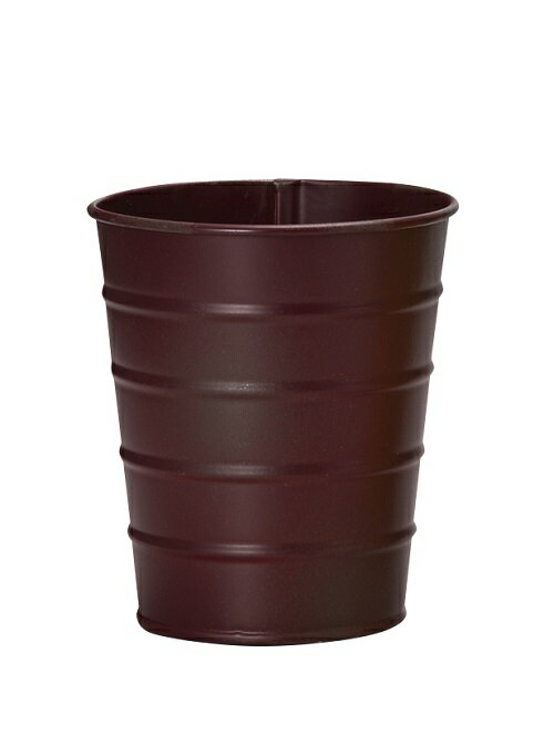 ブリックポット M レッド ブリキ プランター ガーデニング 雑貨 インテリアに 玄関先に リビングに