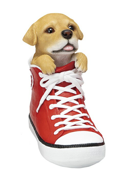 シューズ イン ドッグ レトリバー 置物 オーナメント インテリア 庭 玄関先 犬 園芸 ガーデニング ガーデン ガーデニング雑貨 ガーデン雑貨