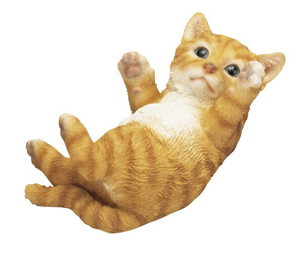 おねだり子猫　チャトラ オーナメント　置物　庭 部屋 玄関先 インテリア ガーデン ガーデン雑貨 ガーデニング ガーデニング雑貨
