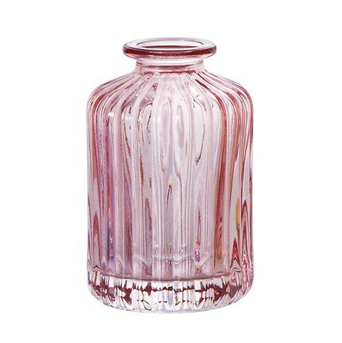 ミニガラス ピンク 一輪挿し 花 花瓶