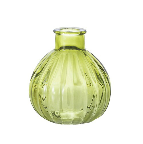 ミニガラス グリーン 一輪挿し 花 花瓶