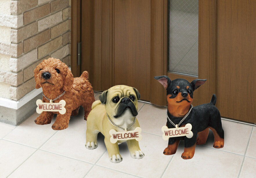 ウェルカムドッグ ビーグル　オーナメント　置物　庭 部屋 玄関先 インテリア 雑貨 ガーデニング ガーデニング雑貨 ガーデン雑貨