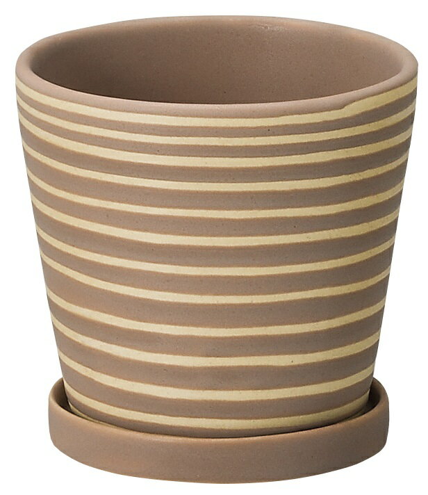 パステルホルベS ブラウン インテリアポット 庭 部屋 玄関先 インテリア 鉢