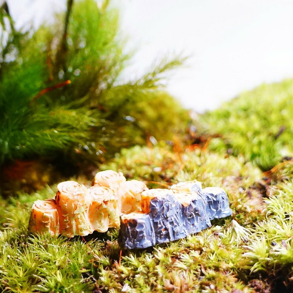 並んだ切り株 横3.3cm 建物 街の風景 ミ...の紹介画像2