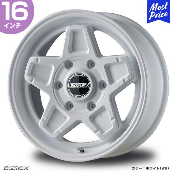 CRS ESSEX キャラバン ホイール ENCS-16 ネオ クラシック ステラ 16インチ 6.5J 48 6-139.7 ホワイト ホイール1本 | エセックス CARAVAN シーアールエス 6穴 アルミホイール