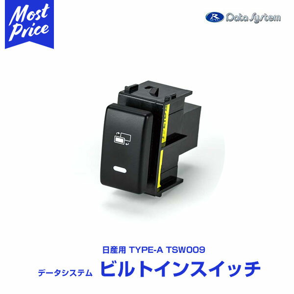 データシステム TV-KIT用 日産車用(TypeA)　純正風のビルトインスイッチ（別売品）【TSW009】(2.0)