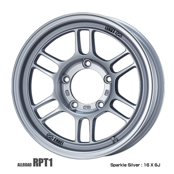 ENKEI エンケイ ジムニー ジムニーシエラ用 16インチ ホイール RPF1デザイン オールロード RPT1 アールピーティーワン 16inc 5.5J 20/0 5-139.7 ホイール1本 | クロスカントリー対応 シルバー ブロンズ ガンメタ ホワイト JIMNY SIERRA アルミホイール