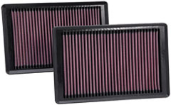 K&N REPLACEMENT FILTER エアフィルター JAGUAR XK-TYPE 5.0 NA J438B 09- 508PN 5000 【33-2445x2個】