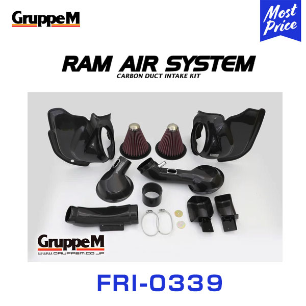 GruppeM M's ラムエアシステム BMW 3SERIES 3C30 M3TWINTURBO 2014-2019 【FRI-0339】 RAM AIR SYSTEM | K&N グループエム エアインテーク ハイフロー エアフィルター コア エアクリーナー