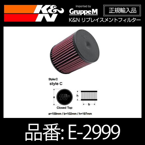K&N リプレイスメントフィルター プレマシー CWEFW(FF)用 【33-2999】