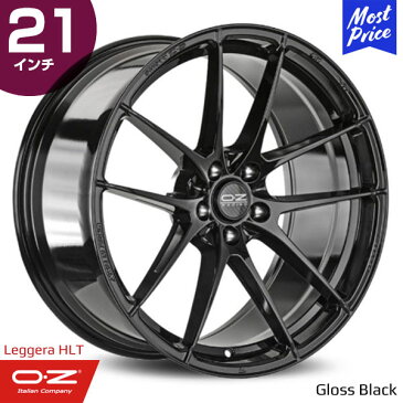 OZ Racing Leggera-HLT オーゼットレーシング レッジェーラ HLT 21インチ 11.5J 67 5-130 グロスブラック ホイール1本 | 5ダブルスポーク スポーツ ブラック インポートカー 外車 輸入車 カスタム ドレスアップ アルミホイール