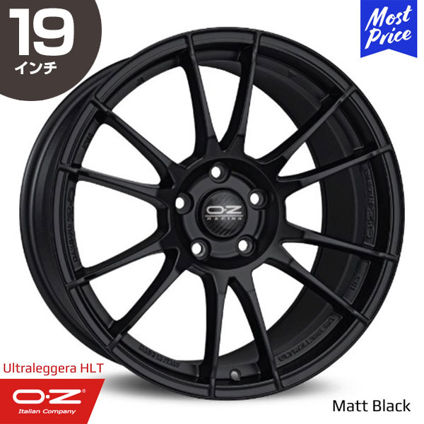 OZ Racing Ultraleggera-HLT オーゼットレーシング ウルトラレッジェーラ HLT 19インチ 8.5J 27 5-108 マットブラック ホイール1本 | 6ペアスポーク F1 レーシング スポーツ ブラック 輸入車 カスタム ドレスアップ アルミホイール レジェ―ラ