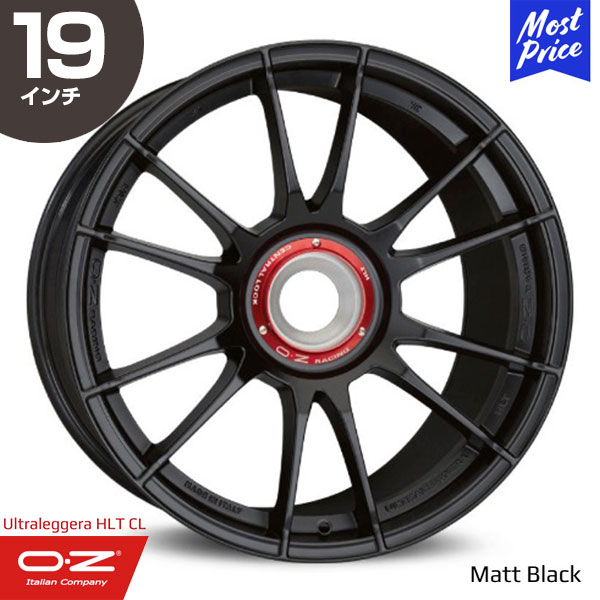 OZ Racing Ultraleggera-HLT CL オーゼットレーシング ウルトラレッジェーラ HLT CL 19インチ 8.5J 53 ポルシェ専用 センターロックモデル マットブラック ホイール1本 6ペアスポーク F1 レーシング スポーツ ブラック 輸入車 カスタム アルミホイール レジェ―ラ