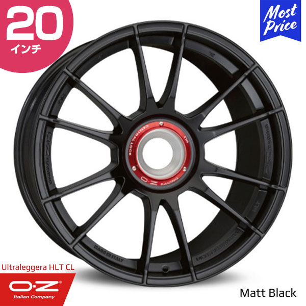 OZ Racing Ultraleggera-HLT CL オーゼットレーシング ウルトラレッジェーラ HLT CL 20インチ 11.0J 50 ポルシェ専用 センターロックモデル マットブラック ホイール1本 6ペアスポーク F1 レーシング スポーツ ブラック 輸入車 カスタム アルミホイール レジェ―ラ