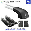 TERZO ルーフキャリア取付 セット インプレッサ ハイブリッド フット【EF101A】フロントバー【EB92AB】リアバー【EB92AB】取付ホルダー【DR...