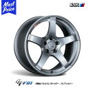 SSR GTV01 ジーティーブイゼロワン 18インチ 8.0J 35 5-114.3 ホイール 1本 5スポーク レース レーシング GT スポーツ ストリート シルバー ブラック カスタム ドレスアップ アルミホイール