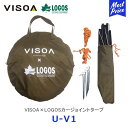 VISOA×LOGOSカージョイントタープ 【商品説明】 アウトドアライフを楽しむ、リアゲート取付用タープ。 ●LOGOS×VISOAのダブルネーム。 ●リアハッチゲートにベルトで固定するだけの簡単装着。 ●女性でも簡単設置可能なポップアップタイプです。 ●1BOXタイプやハイトタイプの軽自動車・ミニバンまで対応。 ●未使用時はコンパクトに収納可能。 ●【付属品】 キャノピーポール×2本　ペグ×6本　ロープ×2本 ●総重量：(約)2.85kg ●サイズ：(約)130×130×180cm ●収納サイズ：(約)47×49×6cm ●カラー：キャメル ●主素材：[キャノピー]スチール[シート]難燃性ポリエステルタフタ(耐水圧450mm、UV-CUT加工) 【注意事項】 ●沖縄・離島は送料別でございます。 　ご注文後に送料を上乗せさせていただきます。 ●こちらの商品はメーカーからの取り寄せとなります。 ●メーカーに在庫が有る場合は、2～4営業日で出荷となります。 ●メーカーに在庫が無い場合は別途、納期をご連絡いたします。 ●注文キャンセルは承れませんので、ご注文前に適合・納期等の確認をお願いいたします。 ●不良品以外の返品・交換はお受けできません。