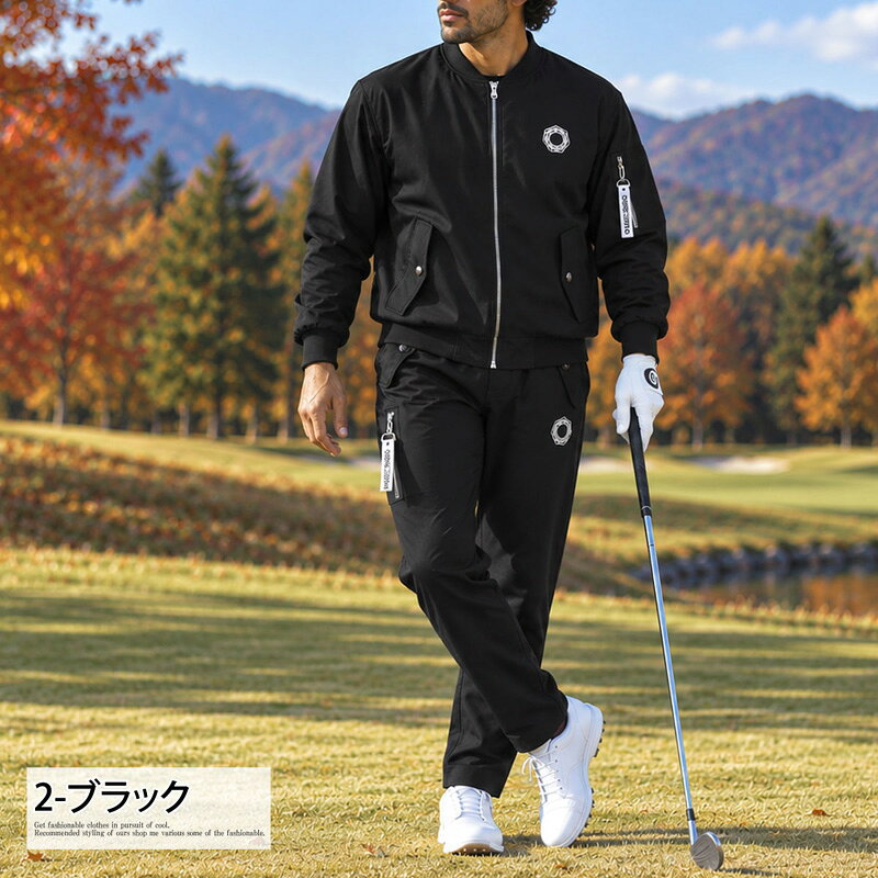 楽天市場】セットアップ メンズ ブランド（カラーブラック）（ウェア