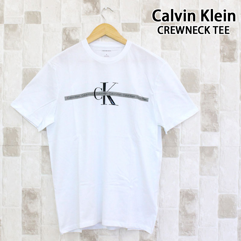 Rakuten - 送料無料 Calvin Klein カルバンクライン CKJ テープリピートレイヤードロゴクルーネックTシャツ SS TAPE REPEAT LAYERED LOGO CREW NECK TEE 40BC818 クルーネック トップス メンズ ブランド ゆうパケ