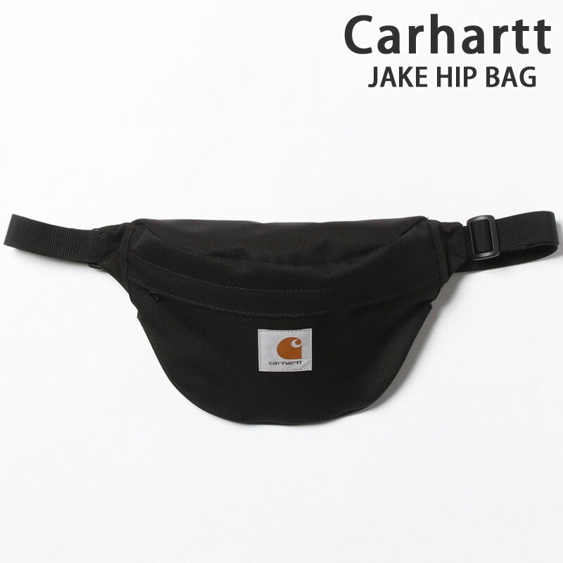 送料無料 Carhartt カーハート WIP ジェイク ヒップバック ウエストポーチ ボディバッグ Jake Hip Bag 2.8L I031476 鞄 撥水 ブラック 黒 ワンポイント メンズ レディース ブランド MOSTSHOP 1